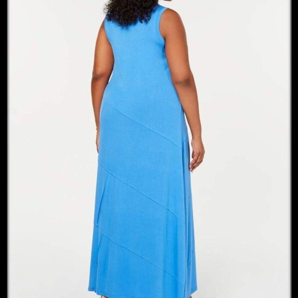 Style & Co. Sleeveless Seam Maxi Dress Plus Size - Picture 2 of 5
